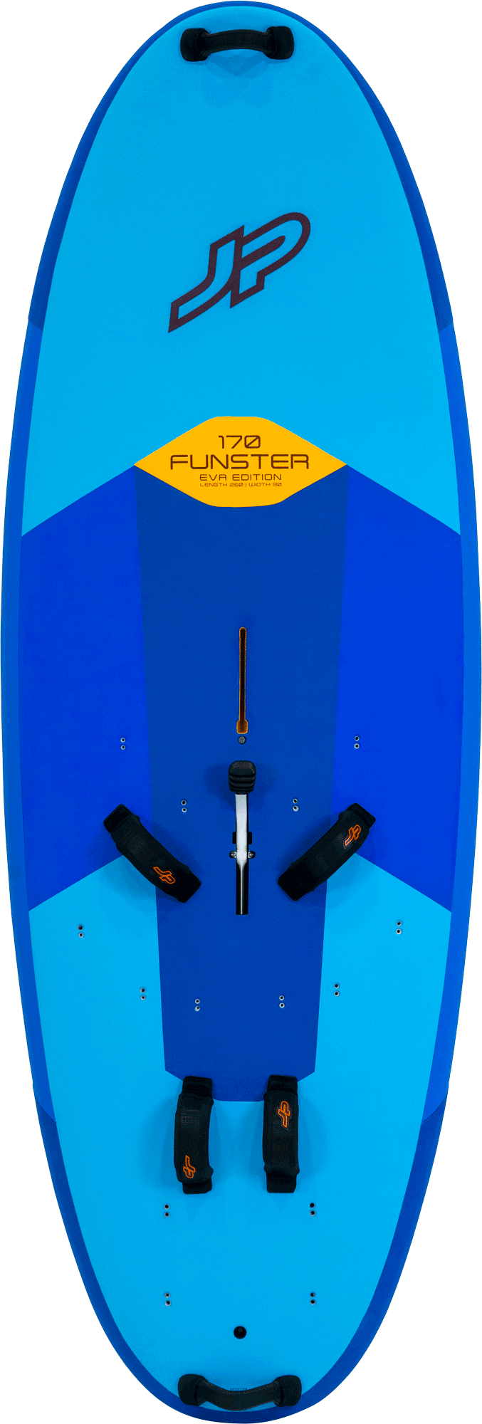 JP Australia 2024 Funster EVA Stable Beginner Windsurfing Board with Reinforced Nose and Retractable Dagger Board