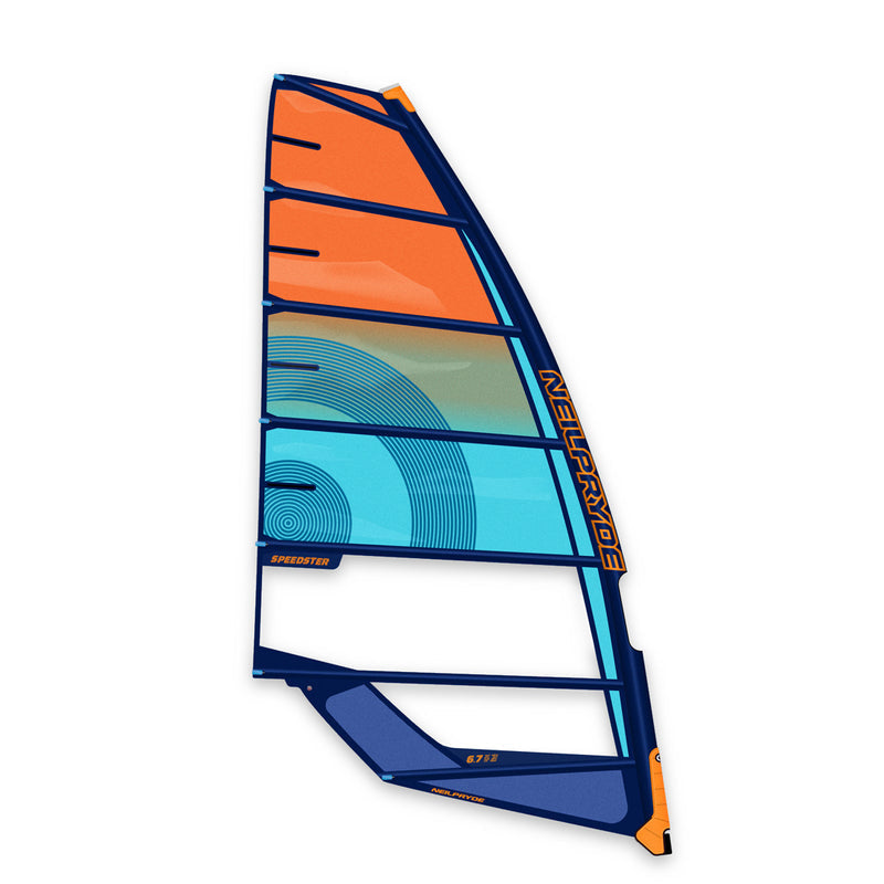 NeilPryde 23 Speedster no-cam freeride sail for slalom racing, medium-strong luff curve for stability and maximum wind range