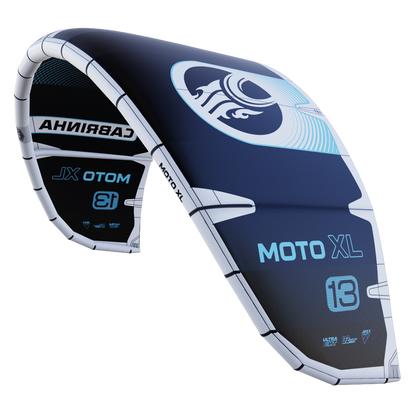 Cabrinha Moto XL Apex light wind kite designed for early planing, efficient airflow, and balanced control in threshold wind conditions.