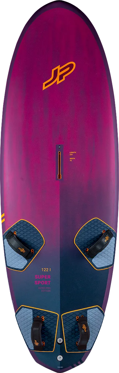 JP Australia 2024 Super Sport Wood PRO performance freeride board for high-speed windsurfing with exceptional control and maneuverability.