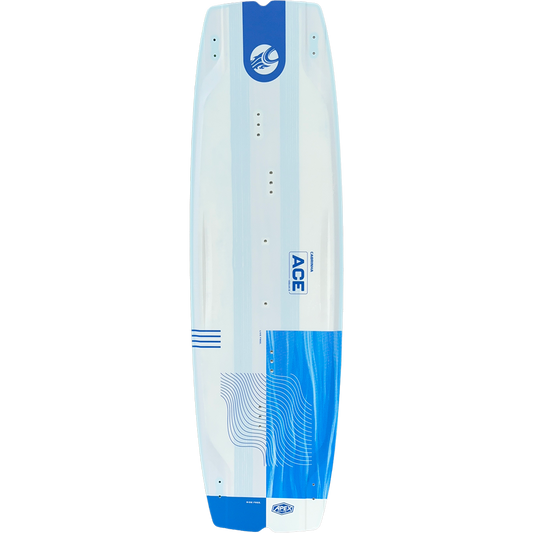 Cabrinha Ace Apex twin tip board 2026 with hybrid paulownia wood and foam core construction.