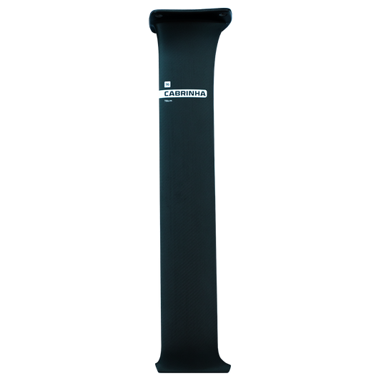 Cabrinha UNION carbon mast showing sleek high-modulus design and reduced cross-section for improved stiffness and low drag.
