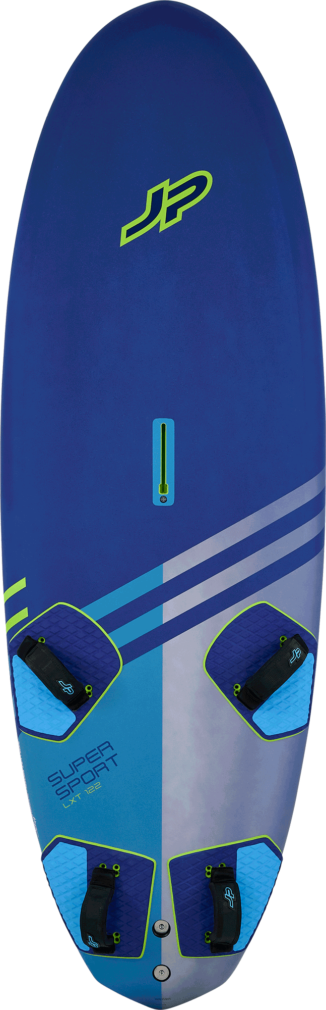 JP Super Sport windsurfing board, fastest freeride design for easy handling and high speeds, ideal for recreational sailors - JP's best performing line!