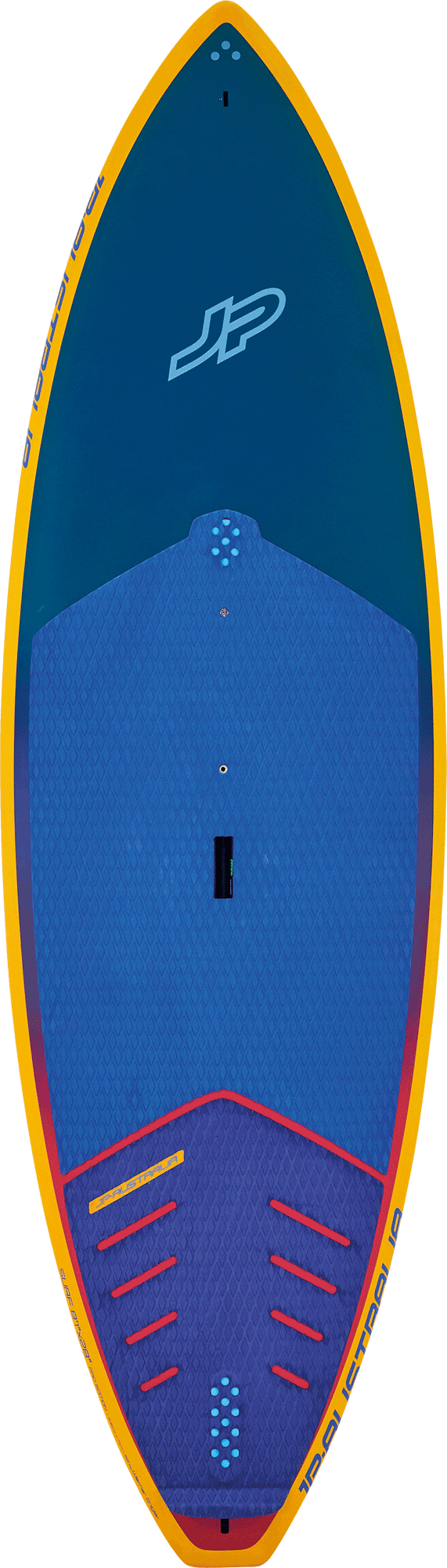 JP-Australia 22-surf-pro: Top to bottom perfection in surf conditions. Features single to double concave, progressive rocker line, and performance-oriented layup. Comes with Thruster fin set and FCS plugs.