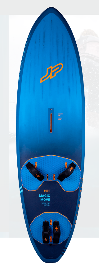 JP Australia 2024 Magic Move windsurfing board for high wind freeride & manoeuvres, designed by Werner Gnigler for speed & versatility