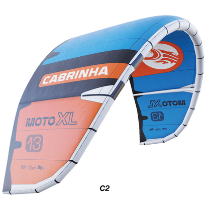 The MotoXL Apex kite, designed for ultimate performance in threshold winds. Built on the Moto X platform with Apex Series materials, it strikes the perfect balance between power and playfulness. Lightweight Ultra HT fabric and new lighter bladders enhance responsiveness, making it the ultimate session-saving kite for maximum fun on the water.