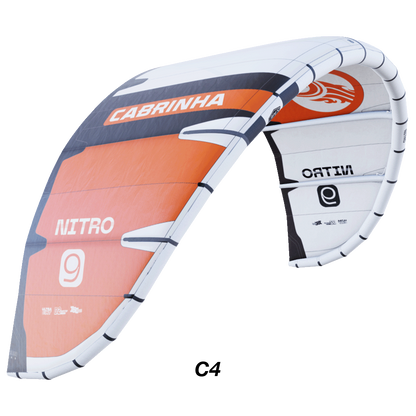 The 2025 Nitro Big Air kite, now in its third generation, featuring Pure Form Panels and Teijin D2 material for enhanced performance. Refined profiles improve canopy support during extreme tricks, while the new 7-point Apex bridle provides stability, feedback, and confidence for riders pushing their limits.