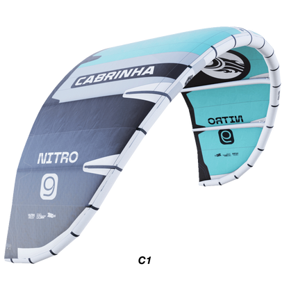 The 2025 Nitro Big Air kite, now in its third generation, featuring Pure Form Panels and Teijin D2 material for enhanced performance. Refined profiles improve canopy support during extreme tricks, while the new 7-point Apex bridle provides stability, feedback, and confidence for riders pushing their limits.