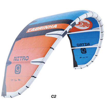 The 2025 Nitro Big Air kite, now in its third generation, featuring Pure Form Panels and Teijin D2 material for enhanced performance. Refined profiles improve canopy support during extreme tricks, while the new 7-point Apex bridle provides stability, feedback, and confidence for riders pushing their limits.