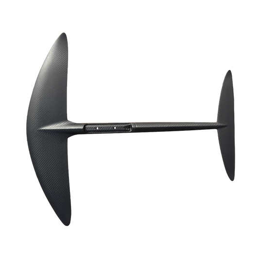 Cabrinha Rebound foil kit with high-speed front wing and Union stabilizer for freestyle, big air, and kite foiling