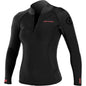 SPARK NEO TOP 2mm Black Teal Surfing Wetsuit for Mild to Warm Weather with Wind Protection