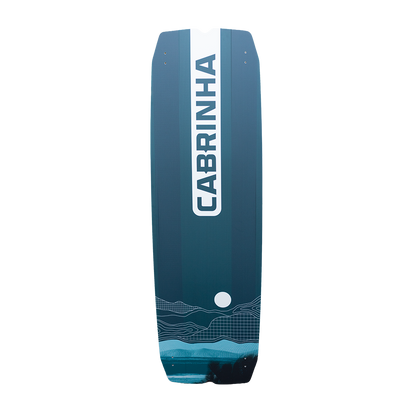 Cabrinha Stylus light wind kite board with wide outline and low rocker for early planing and maximum efficiency in light wind conditions.