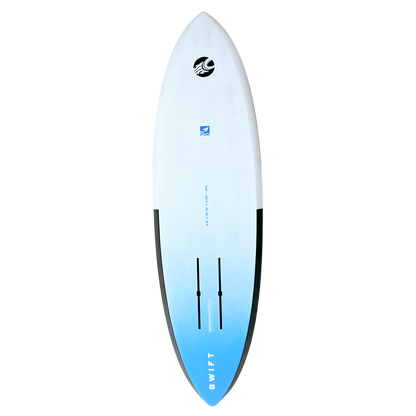 Cabrinha Swift 2026 mid-length foil board in Pro Carbon construction designed for early lift, efficient glide, and responsive control in light wind wing foiling