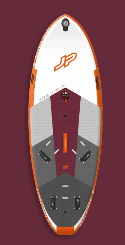 "JP Magic Air 150 Inflatable Freeride Windsurf Board with Welded Technology and Powerbox - Easy to transport and store with backpack included