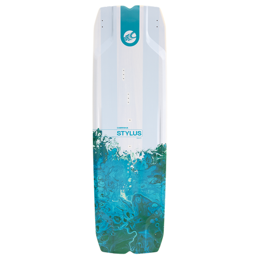 The Stylus, designed for light to moderate winds, excels where most kitesurfing boards struggle. Featuring a new base design for improved upwind tracking and stability, it maximizes planing surface while beveled tips reduce spray in choppy conditions. The ultimate session saver, it pairs perfectly with the Moto XL, getting you on the water when others are stuck on the beach.