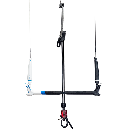 Cabrinha Unify Control System bar with reduced-diameter grip, lightweight design, and proven quick release.