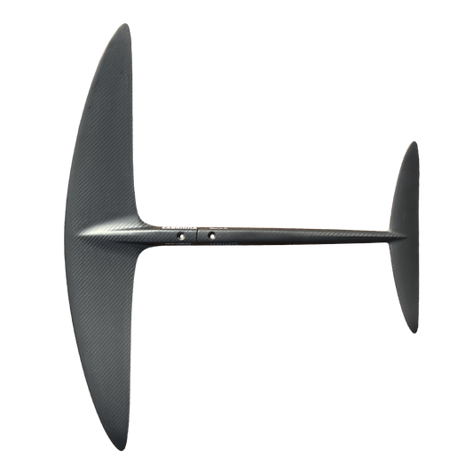 Cabrinha Whippit foil kit with high-performance front wing and Union stabilizer for carving and maneuverability.