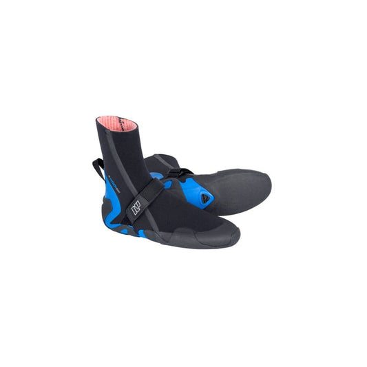 NeilPryde Mission HC Round 5mm C1 bootie for windsurfers and kitesurfers, featuring Thermocore, Tatex Seam Tape, and Apex-Plus Neoprene.